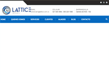 Tablet Screenshot of lattice.com.co